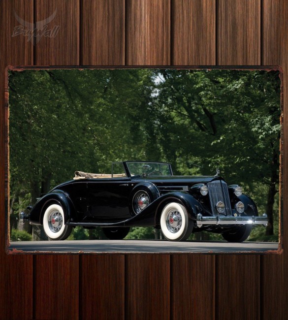 Металлическая табличка Packard Twelve Coupe Roadster 528 Металлическая табличка Packard Twelve Coupe Roadster 528